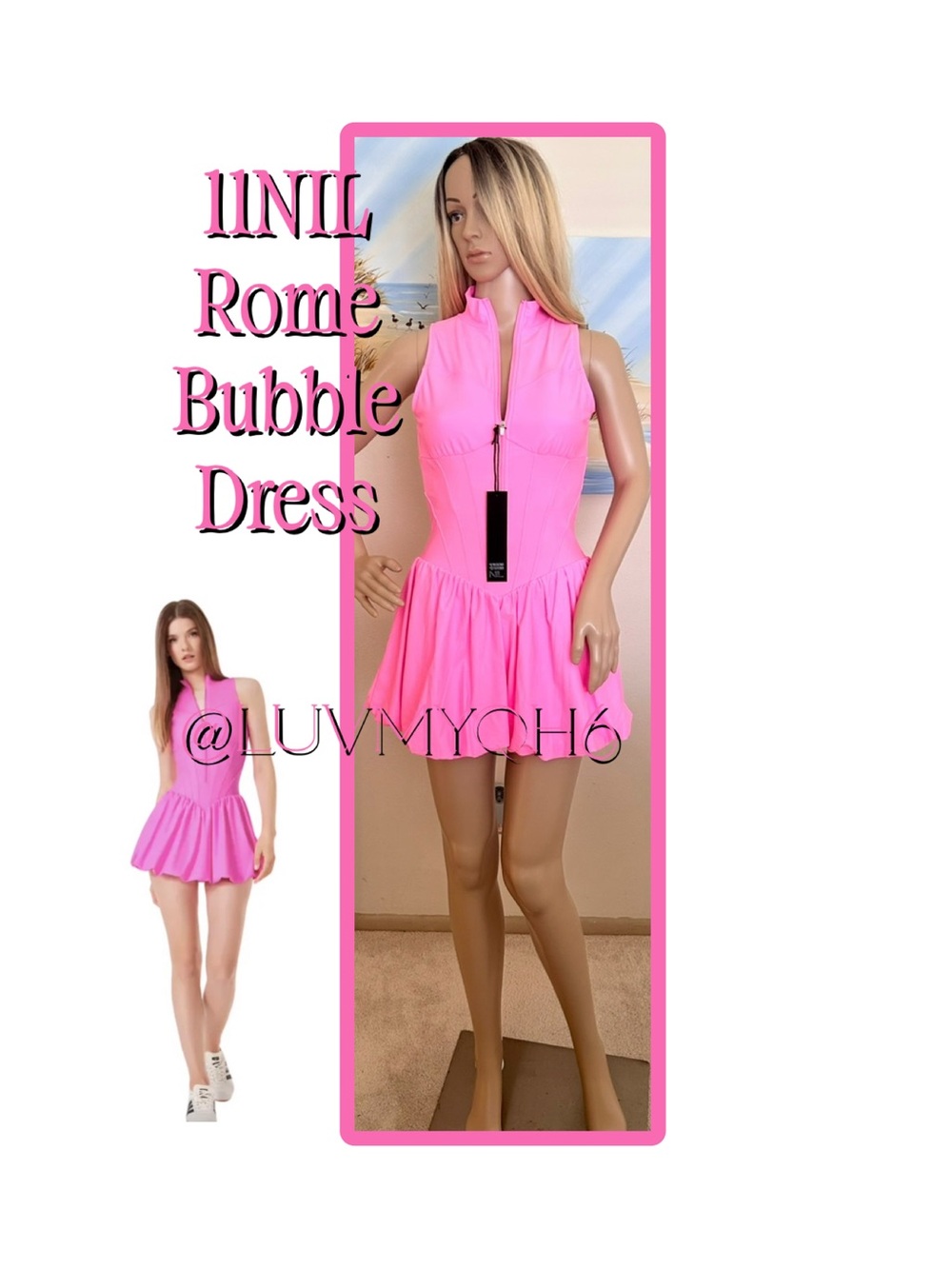 11NIL Rome Bubble Athleisure Dress